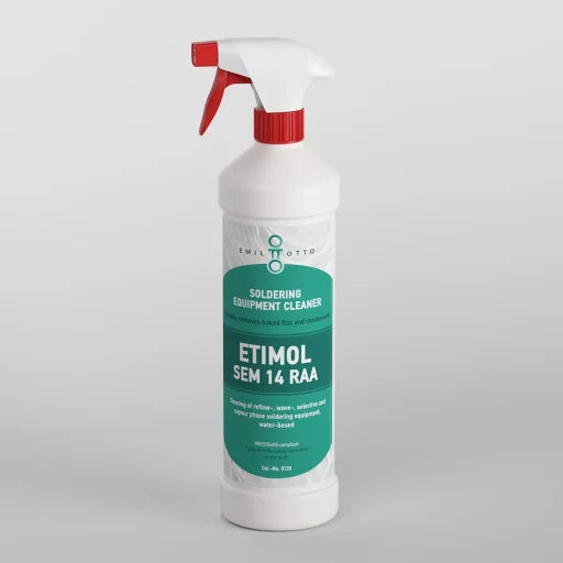 Etimol SEM 14 RAA– Nettoyant pour les systèmes de soudure à reflux, à ondes, sélectifs et en phase vapeur